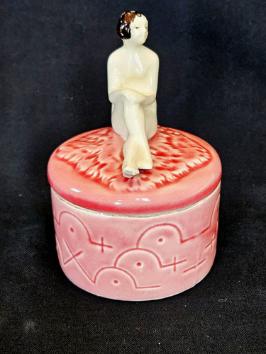 Boite poudre faience - a, art