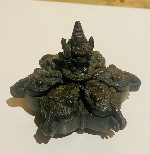 Tika ganesh scatola bronzo - ganesh,