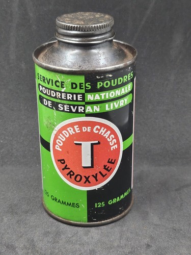 Boite ancienne tôle poudre - boite,